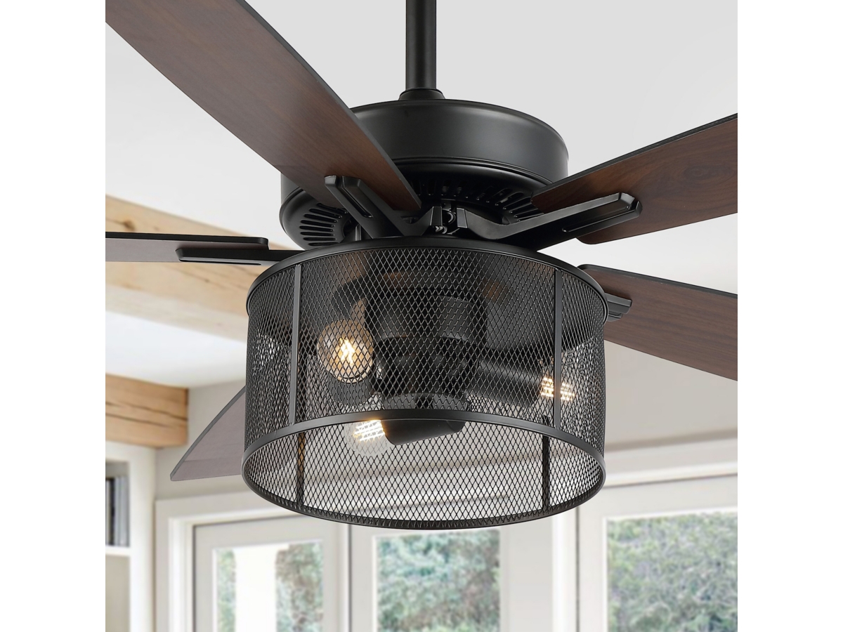 JONATHAN Y Max 52 3 Light LED Ceiling Fan Ashley