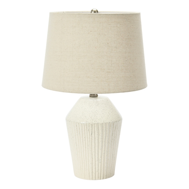 Storied Home Round Stoneware Desk Lamp