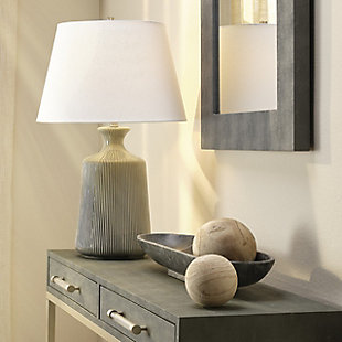 Relaxed Elegance Leona Ceramic Table Lamp, , rollover