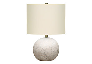 Monarch Specialties Concrete Table Lamp, Gray, large