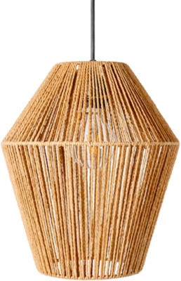 World Needle Camerano Beige Pendant Light, Beige, large