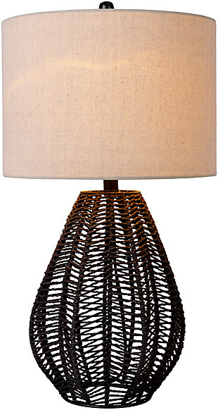 World Needle Abaco Black Table Lamp, Black, rollover
