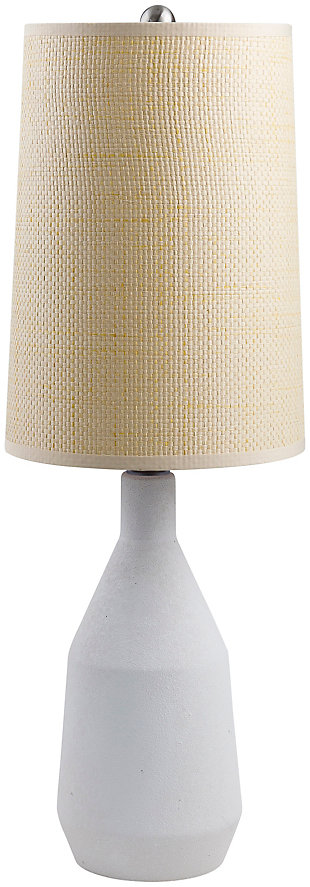 World Needle Gowanda White Table Lamp, , large