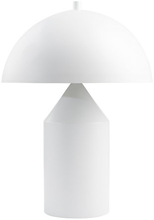 World Needle Elder White Table Lamp, White, large