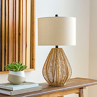 World Needle Abaco Beige Table Lamp, Beige, rollover