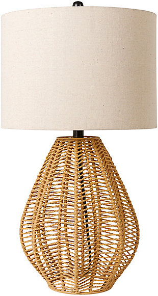 World Needle Abaco Beige Table Lamp, Beige, large