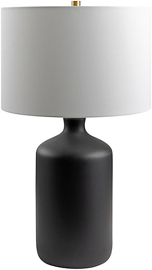 World Needle Helix Black Table Lamp, Black, large