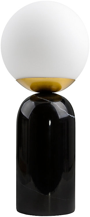 World Needle Verve Black Globe Table Lamp, , large
