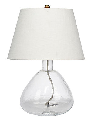 Relaxed Elegance Orion Glass Table Lamp, Clear, large