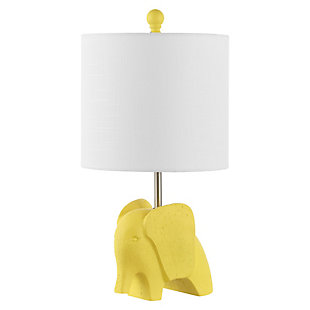 Jonathan Y Koda Elephant LED Kids Table Lamp, Yellow, large