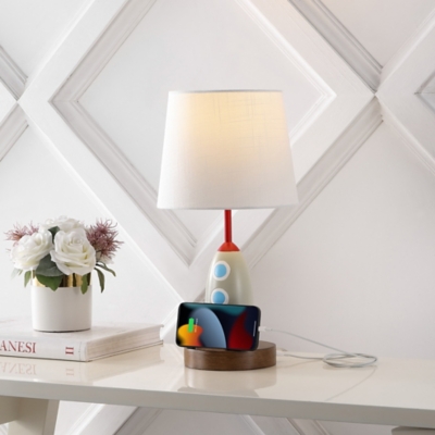 Jonathan Y Houston Rocket LED Kids Table Lamp, , rollover