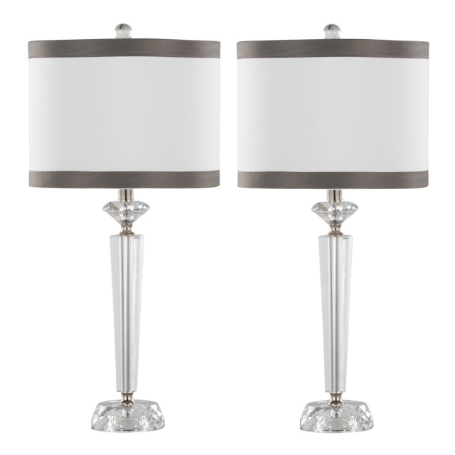 LumiSource Diamond Table Lamp (Set of 2)