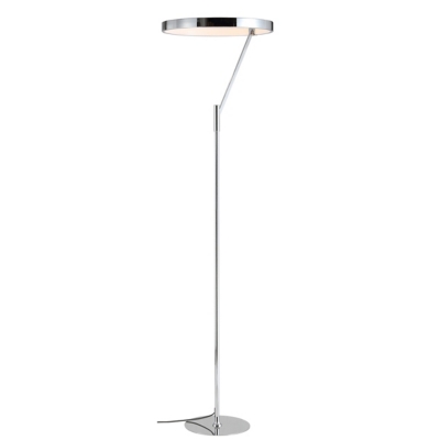 Jonathan Y Owen Floor Lamp, Chrome, large