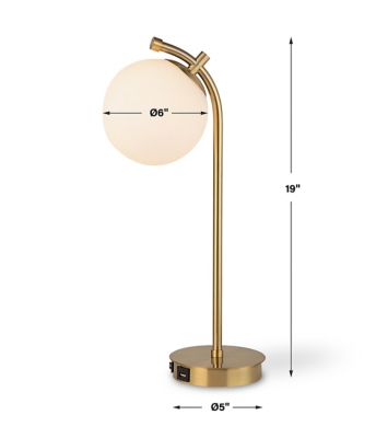 Exalted Living Orb Desk Lamp | Ashley