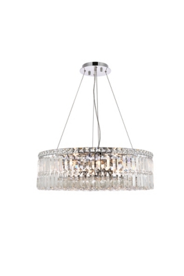 Maxime 12 Light Chrome Chandelier Clear Royal Cut Crystal, Chrome, large