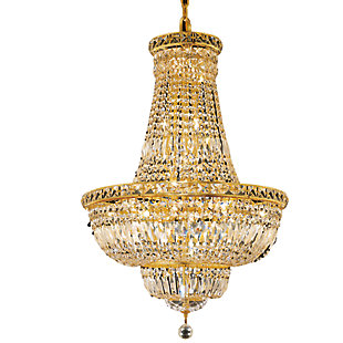 Tranquil 22 Light Gold Chandelier Clear Royal Cut Crystal, Gold, large