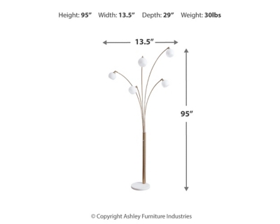 Taliya Arc Lamp, , large