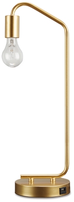 Covybend Desk Lamp, Gold, large