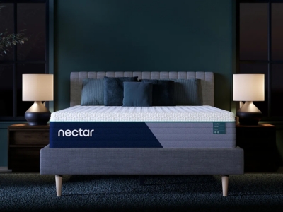 Nectar Premier Hybrid 5.1 King Mattress, White, large