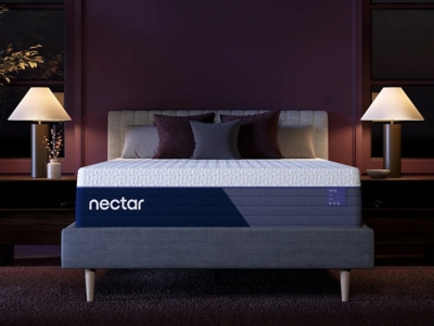 Nectar Luxe Hybrid 5.1 Full Mattress, White, large