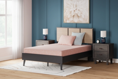 iKidz Coral Twin Mattress and Pillow, Coral, rollover