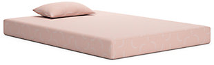 iKidz Coral Twin Mattress and Pillow, Coral, large