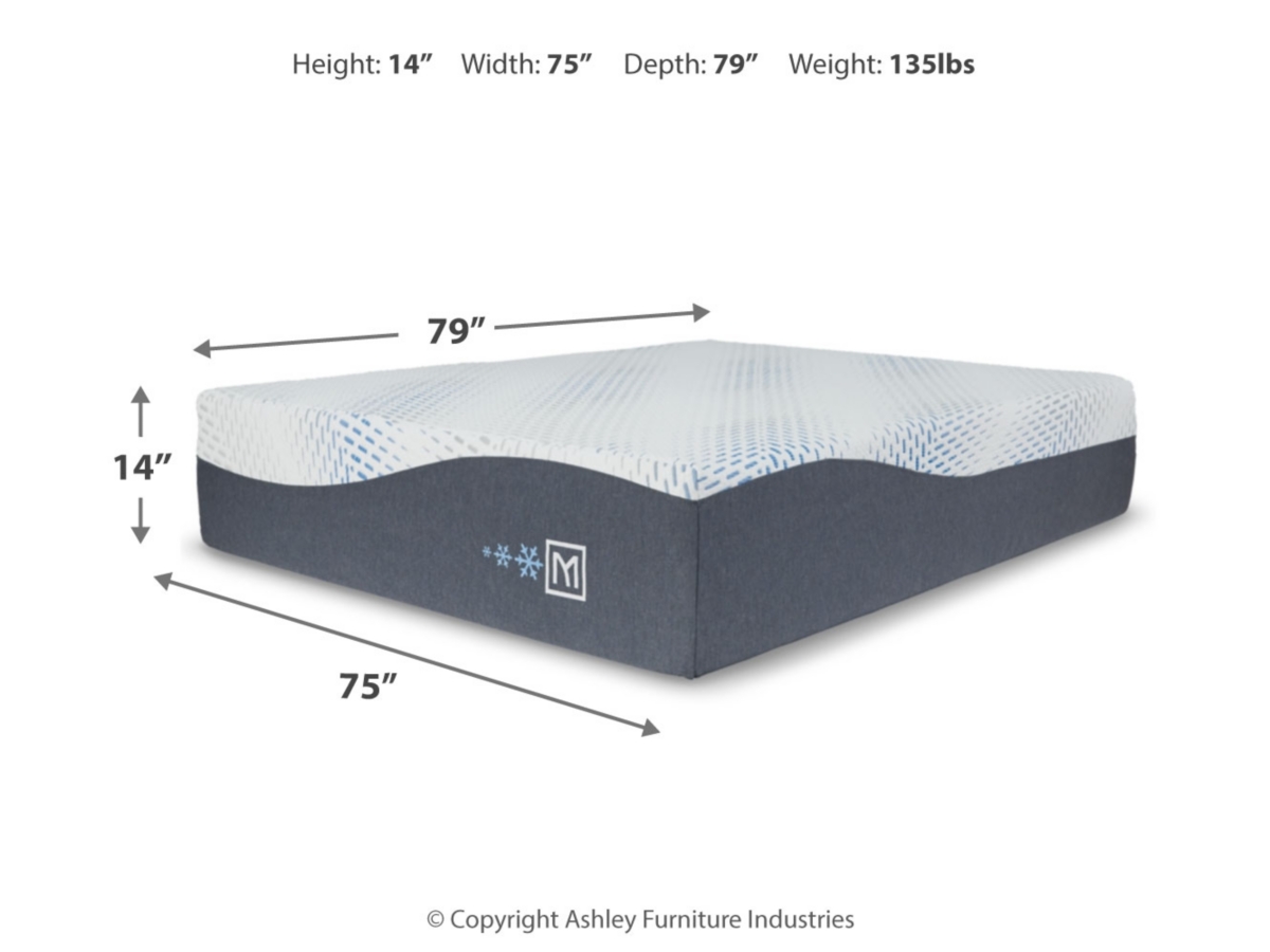 ELLY クッション KING&amp;KING Ashley Sleep Align Firm Gel Memory Foam King Mattress