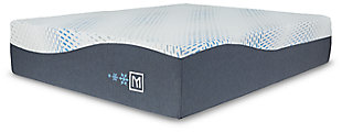 Millennium Cushion Firm Gel Memory Foam Hybrid Queen Mattress, White, rollover