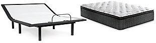 Ultra Luxury ET with Memory Foam Mattress with Adjustable Base, White, large