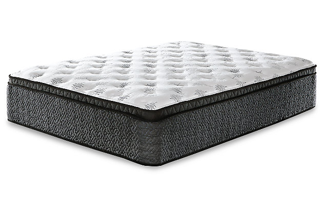 Enjoy endless possibilities for restful sleep on the Ultra Luxury Euro top mattress with hyper-cool technology. You get the best of both worlds with this hybrid innerspring mattress: the pressure relief of cooling gel-infused memory foam, coupled with body contouring pocketed coils for superior support. Rest assured that high-density quilt foam provides the comforting feel you love. Plus, this mattress arrives in a box for quick, easy setup. Just cut away the plastic wrap and unroll it. Foundation/box spring available, sold separately.Comfort level: plush | Luxury loft fiber | 2" plush quilt foam; 2" cooling gel memory foam; 3" cushion firm support foam; 1" base support foam | Pocketed coils | Hyper cool luxury 4-way knit cover | Flame-retardant polyester comfort fiber | Adjustable base compatible | 10-year non-prorated warranty | Note: Purchasing mattress and foundation from two different brands can void warranty; check warranty for details | Warranty void if outer cover is unzipped any amount and/or removed | Foundation/box spring sold separately | State recycling fee may apply | Mattress conveniently arrives in a box (compressed, rolled and plastic wrapped); please allow at least 48 hours for full expansion