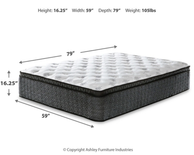 Ultra Luxury ET with Memory Foam King Mattress, White, large