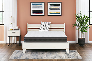 Enjoy endless possibilities for restful sleep with this hybrid innerspring mattress. You get the best of both worlds: the pressure relief of cooling gel-infused memory foam, coupled with body-contouring pocketed coils for superior support. Rest assured that high-density quilt foam provides the comforting feel you love. Plus, this mattress arrives in a box for quick, easy setup. Just cut away the plastic wrap and unroll it. Foundation/box spring available, sold separately.Comfort level: medium | 10" profile height | High-density quilt foam | High-density gel memory foam lumbar support | Individual power packed wrapped coils | 2 perimeter rows of 9" 13-gauge pocketed coils for edge-to-edge support | Flame-retardant polyester comfort fiber | Adjustable base compatible | 10-year non-prorated warranty | Note: Purchasing mattress and foundation from two different brands may void warranty; check warranty for details | Foundation/box spring sold separately | State recycling fee may apply | Mattress ships in a box; please allow 48 hours for your mattress to fully expand after opening
