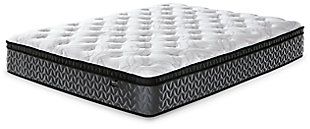 12 Inch Pocketed Hybrid Queen Mattress, White, large