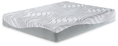 10 Inch Memory Foam Queen Mattress, White, large