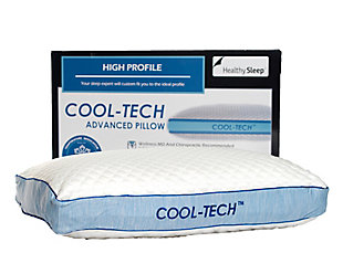 Healthy Sleep Refresh and Chill Low Profile Pillow, White, rollover