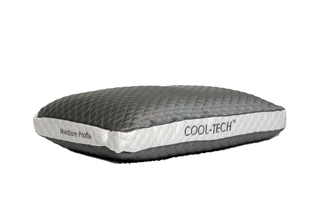 The Cool-Tech advanced pillow by Healthy Sleep is chiropractor and wellness MD recommended to reduce pain and pressure points by conforming to your body for proper neck and spine alignment. With significantly more cooling material than other “cool” pillows, the Cool-Tech advanced pillow provides a cool you can actually FEEL. The combination of cooling fabric and breathable construction helps to dissipate heat for a better night's sleep.Made of polyurethane, microfiber and polyester | Medium profile | Advanced Cool-Tech technology | Chiropractor and wellness MD recommended