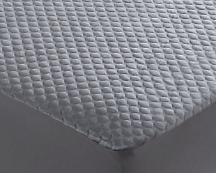Sleep comfort and mattress protection is yours with the Cool-Tech advanced twin mattress protector. With significantly more cooling material than competitive products, you can actually FEEL the difference. Its high performance fabric will keep you cool as you sleep and provide a barrier against dust mites and allergens. Your mattress investment will be protected from stains and spills—a win for maintaining a fresh, clean mattress.Made of polyethylene and performance fabric | Twin mattress protector | Air pockets for temperature regulation | CoolTech: high performance cooling fabric and breathable construction help to dissipate heat | Protects mattress from stains and spills | Provides a barrier to dust mites and allergens | 2-year warranty