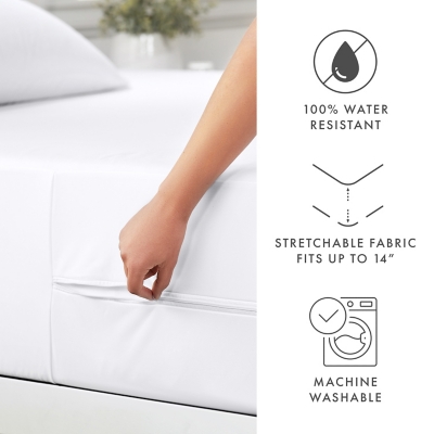 Home Collections Bed Bug & Spill Proof Mattress Protector White Twin