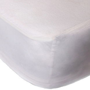 Healthy Sleep Supreme Twin XL Mattress Protector, White, rollover