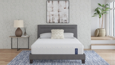 Scott Living by Restonic Chelsea 11" Hybrid Medium Twin Mattress, Blue, rollover