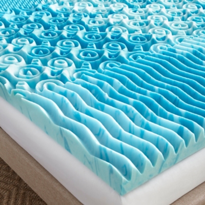 cooling gellux memory foam gel mattress topper