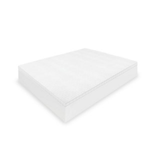 SensorPEDIC® 2-Inch Majestic Ventilated Memory Foam Twin Mattress Topper, White, large
