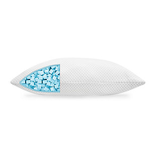 SensorPEDIC® Adjust-A-Cube Adjustable Gel-Infused Memory Foam Bed Pillow - Standard/Queen, White/Gray, large