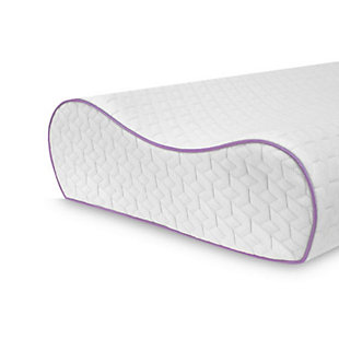 Experience the comfort of climate control in this Temperature Regulating Coolest Comfort Memory Foam Bed Pillow from SensorPEDIC®. This temperature-regulating, gel-infused memory foam pillow provides the pressure-relieving support of memory foam with incredible cooling technology for a more comfortable night’s sleep. The ventilated memory foam is infused with gel support beads for ideal comfort and incorporates the breathable iCOOL Technology System™ to enhance the temperature regulating by increasing the memory foam’s airflow. The pillow’s luxury circular-knit cover provides breakthrough moisture-wicking technology while restoring the fabric’s natural softness through Nanotex® Coolest Comfort Technology. The easy to remove cover zips off for easy cleaning, while the dual height contour design makes this pillow ideal for side and back sleepers.SUPPORTIVE MEMORY FOAM- Gel-infused memory foam offers therapeutic, pressure-relieving support and comfort | MAXIMUM AIRFLOW- Engineered for maximum airflow, this pillow combines ventilated memory foam and a breathable fabric cover for lasting comfort | MOISTURE WICKING COVER- Nanotex® Coolest Comfort Fabric technology restores natural breathability with breakthrough moisture wicking technologies to provide temperature regulating comfort | LUXURY SOFT FABRIC- Circular-knit polyester fabric cover adds a layer of smooth softness | BACK AND SIDE SLEEPERS- Medium support and contour design make this pillow ideal for back and side sleepers | Made of 100% Polyester | Made of 100% Memory Foam Fill | Imported