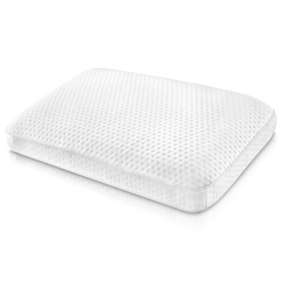 SensorPEDIC® Luxury Extraordinaire Gusseted Gel-Infused Memory Foam Oversized Bed Pillow, White, large