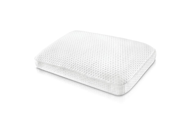 The SensorPEDIC® Luxury Extraordinaire Gusseted Memory Foam Pillow provides superior pressure relieving support and cooling comfort for a peaceful night's sleep thanks to the advanced sleep technologies found in this pillow. This pillow features odor-free ventilated Sensor-FOAM® Memory Foam, a CertiPUR-US Certified, super open-cell memory foam technology that does not sleep hot. Built in iCOOL Technology System™ in this pillow helps enhance air flow along with the breathable, anti-stain, removable cover consisting of a triple-layer, circular-knit fabric.PRESSURE-RELIEVING SUPPORT- This pillow provides lasting pressure relief by supporting the head, neck, and shoulders | FRESH MEMORY FOAM- Sensor-FOAM® memory foam is hypoallergenic to help keep your sleeping area fresh | BREATHABLE FOAM TECHNOLOGY- Odor-free memory foam features the built-in, ventilated iCOOL Technology System™ that aids air flow and ensures maximum breathability | LUXURY REMOVABLE COVER- The breathable, triple-layer cover consists of a Rayon face that is cool-to-the-touch and is resistant to stains | DURABLE CERTIFIED FOAM- This foam in this pillow is CertiPUR-US certified to meet rigorous standards for performance, content, emissions and durability, and is analyzed by independent, accredited testing laboratories | Made of 100% Viscose Rayon; 100% Polyester | 100% Memory Foam Fill  | Imported