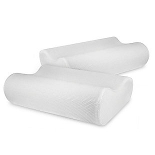 SensorPEDIC® Classic Contour Memory Foam Bed Pillow 2 Pack, , large