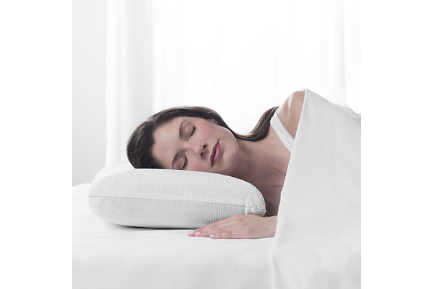 The SensorPEDIC® Classic Comfort Memory Foam Bed Pillow provides excellent pressure relieving support and is constructed to ergonomically support your head, neck, and shoulders. The memory foam in this pillow is odor-free, CertiPUR-US Certified Sensor-FOAM® Memory Foam, a super open-cell memory foam technology. The pillow is also built with multiple features to further enhance breathability including the ventilated iCOOL Technology System™ and a breathable, triple-layer, circular-knit fabric cover.FRESH MEMORY FOAM- Memory foam fill is hypoallergenic to help your sleeping area fresh | PRESSURE-RELIVING SUPPORT- This pillow provides lasting pressure relief by supporting the head, neck, and shoulders | BREATHABLE FOAM TECHNOLOGY- Odor-free, super open-cell memory foam features the built-in, ventilated iCOOL Technology System™ that aids air flow and ensures maximum breathability | LUXURY COVER- The breathable, triple-layer cover consists of a Rayon face that is cool-to-the-touch to offer a luxurious look and feel | SUPPORT REGARDLESS OF SLEEP POSITION- This pillow offers head-cradling support ideal for all sleep styles | DURABLE CERTIFIED FOAM- This foam in this pillow is CertiPUR-US certified to meet rigorous standards for performance, content, emissions and durability, and is analyzed by independent, accredited testing laboratories | HIGH QUALITY GUARANTEE- Proprietary EcoShape molded memory foam construction provides improved quality and durability while eliminating waste produced by other manufacturing processes | Made of 100% Viscose Rayon; 100% Polyester | 100% Memory Foam Fill | Imported
