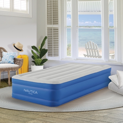 Nautica Home Plushaire™ Pillowtop Twin Air Bed, Blue, rollover