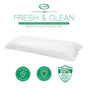 BioPEDIC® Fresh and Clean Body Pillow Protector with Antimicrobial Ultra-Fresh Treated Fabric, , large